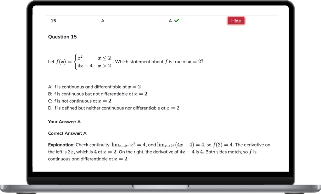 AP Mock Test Explanation