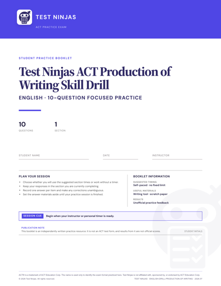 Cover page of the Production of Writing PDF