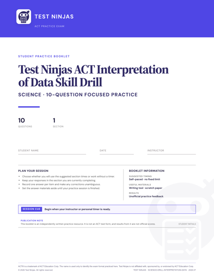 Cover page of the Interpretation of Data PDF