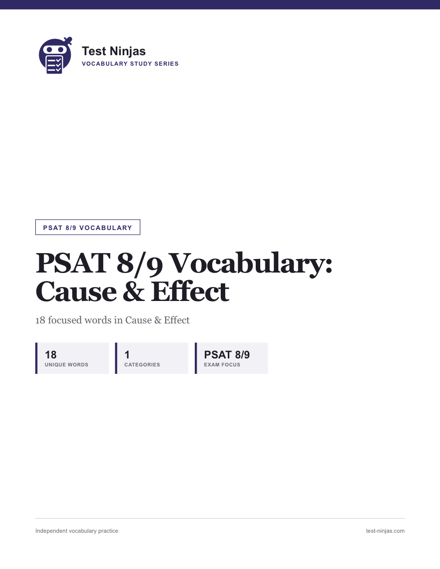 Cover page of the Cause & Effect guide PDF