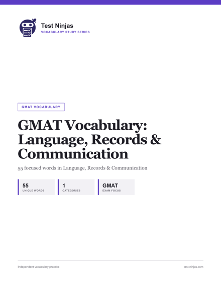 Cover page of the Language, Records & Communication guide PDF