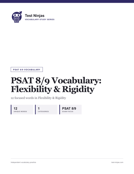 Cover page of the Flexibility & Rigidity guide PDF