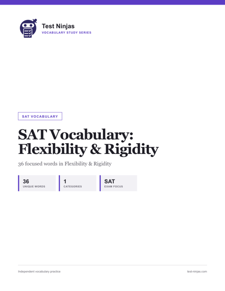 Cover page of the Flexibility & Rigidity guide PDF
