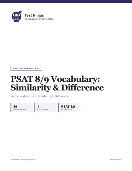 Cover page of the Similarity & Difference guide PDF