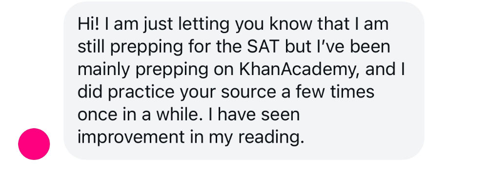 Student testimonial — admitted to UC Berkeley